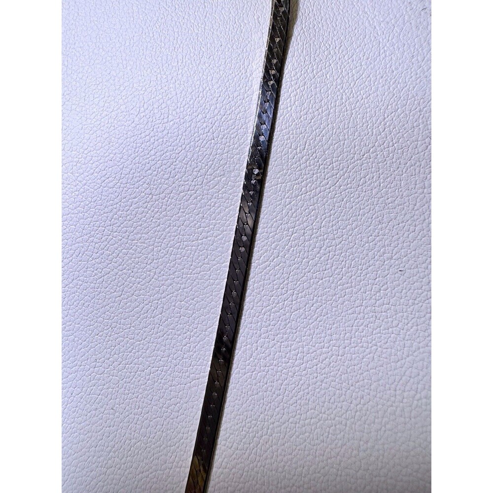Sterling Silver Necklace 925 Made In Italy 18 Inch - Picture 3 of 8